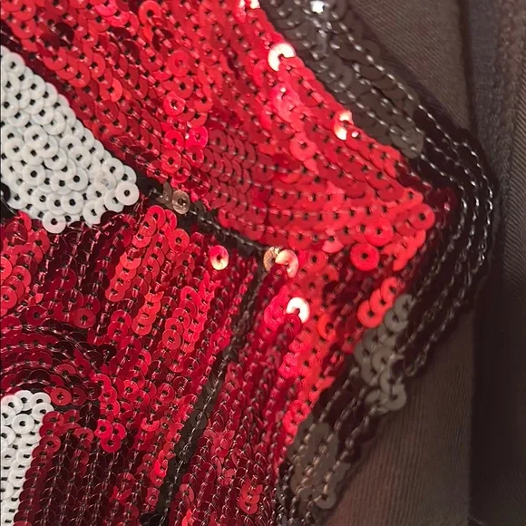 NWT MadeWorn Rolling Stones sequined lips 👄 and tongue 👅 tee small - Picture 9 of 16